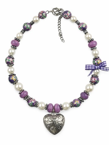 Allgäu Rebell Trachtenkette " Toni " in lila