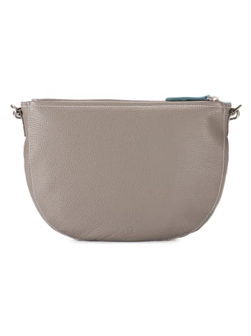 MYWALIT Schultertasche Leder 29 cm in soft grey