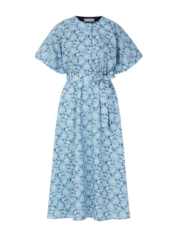 Rich & Royal Bedrucktes Baumwoll-Midi-Kleid in Midnight Blue