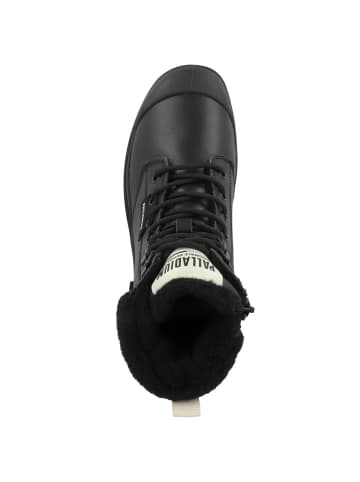 Palladium Schnürboots Pampa Hi Snow Warm in schwarz