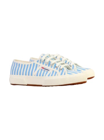 Superga Schnür-Sneaker mit Streifenmuster Weiß