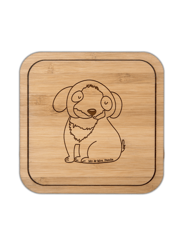 Mr. & Mrs. Panda Tassenuntersetzer Hund Entspannen ohne Spruch in Transparent