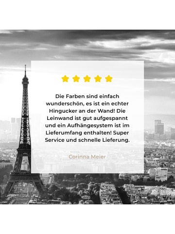 MuchoWow Leinwand bilder Eiffelturm (BxH)