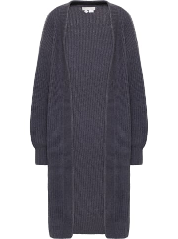 RISA Strick Long Cardigan in Graublau