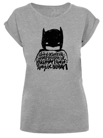 F4NT4STIC T-Shirt DC Comics Batman Always Be Yourself in grau meliert