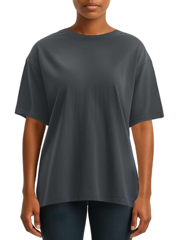 Reichstadt Reichstadt Regular Fit T-Shirt Damen Shoulder Drop 25RSW071 Dark Grey S