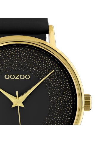 Oozoo Analog-Armbanduhr Oozoo Timepieces schwarz groß (ca. 42mm)