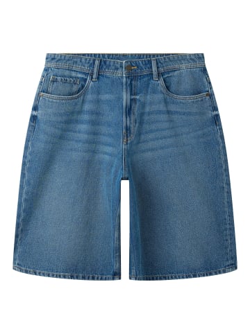 TWO SOON Jeansshorts in Medium Blue Denim