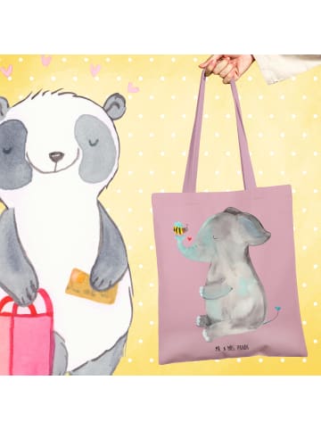 Mr. & Mrs. Panda Tragetasche Elefant Biene ohne Spruch in Rosa Pastell