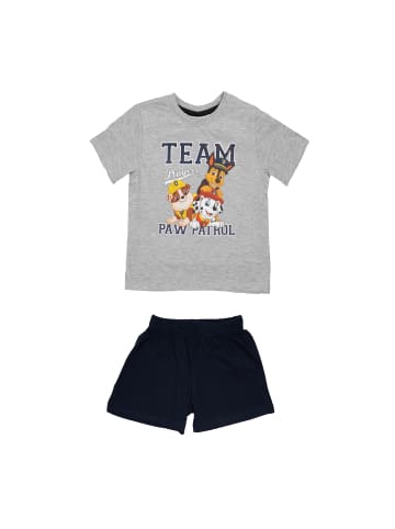 United Labels Paw Patrol Schlafanzug - Teamplayers  Kurzarm in blau/grau