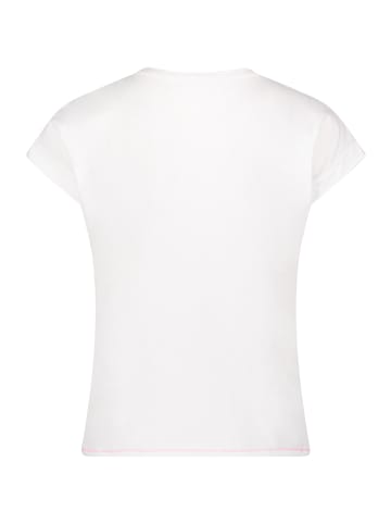 CARTOON Printshirt mit Ärmelaufschlag in Patch Cream/Rosé