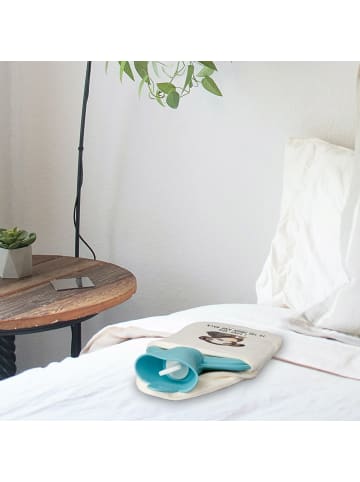 Mr. & Mrs. Panda Wärmflasche mit Bezug Hund Entspannen mit Spruch in Weiß