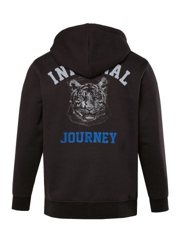 JP1880 Sweatjacke in schwarz