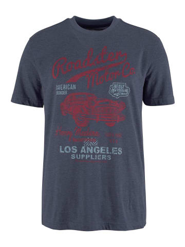 ARIZONA T-Shirt in blau-meliert