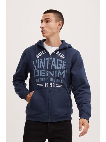 BLEND Kapuzensweatjacke Sweatshirt in Blau