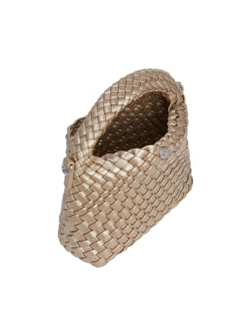faina Women Handbag in Gold