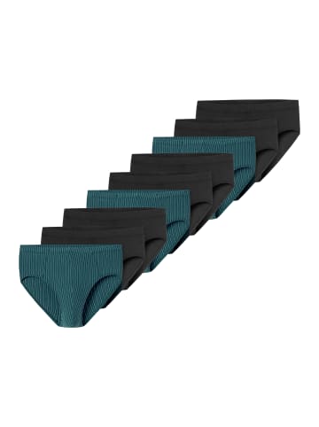 Schiesser Mini Slip / Unterhose 95/5 Essentials - Cotton in Dunkelblau / türkis