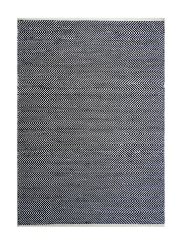 Kayoom Teppich Fountain 110 in schwarz - elfenbein - rechteckig