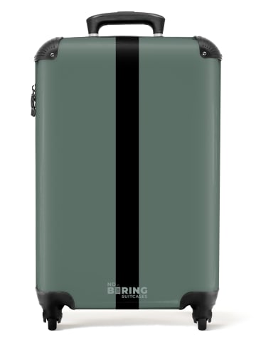 NoBoringSuitCases Suitcase, Koffer, Reisekoffer Grün schwarz
