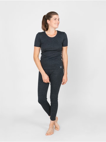 Erlich Textil  Thermo T-Shirt Lore in schwarz-melange