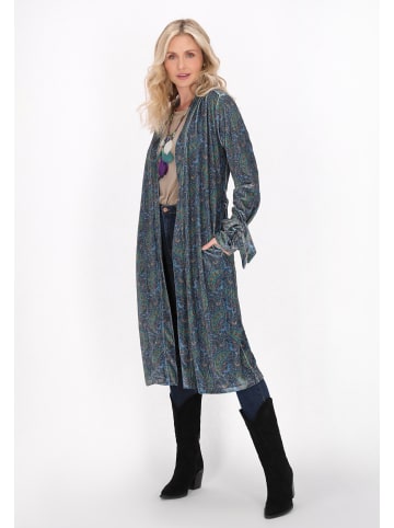 VIRITA Women Kimono in Blue Multicolor