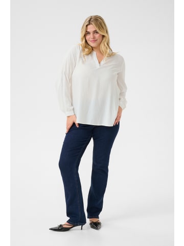 KAFFE curve Langarm-Bluse KCmolly in Chalk