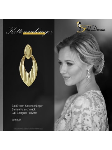 GoldDream Anhänger Gold 333 Gelbgold - 8 Karat Drops Kettenanhänger