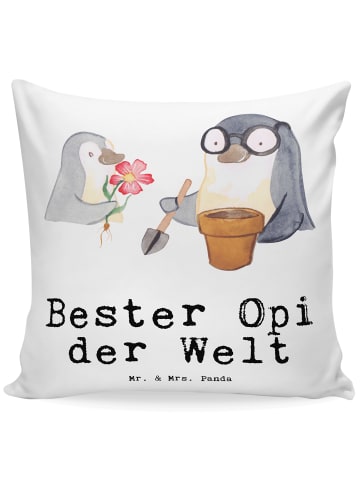 Mr. & Mrs. Panda kuschelkissen 40x40 Pinguin Bester Opi der Welt... in Weiß