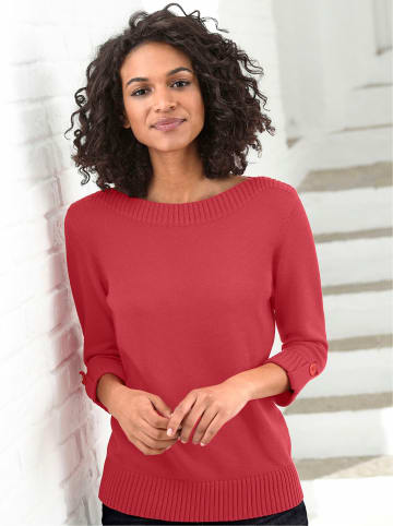 WITT WEIDEN 3/4 Arm-Pullover in korallenrot