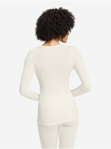 Hanro Longsleeve Woolen Lace in misty white