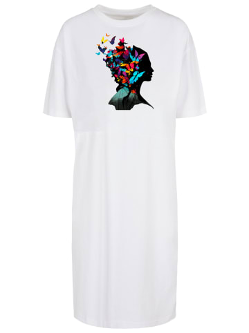 F4NT4STIC Oversize Kleid Schmetterling in weiß