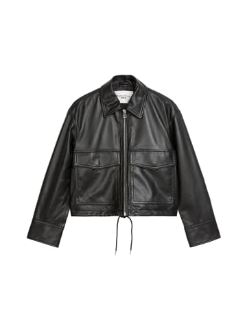 Marc O'Polo DENIM Lederjacke im Barn-Stil regular in Schwarz