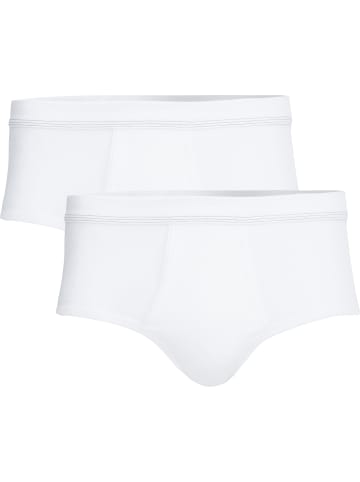 Con-ta Baumwolle, Feinripp Slip 2er-Pack in weiß
