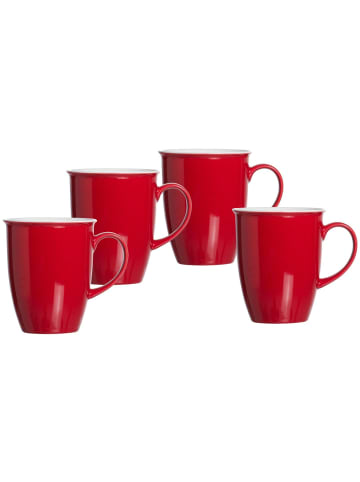 Ritzenhoff & Breker 4er Set Kaffeebecher Doppio 320 ml in Rot