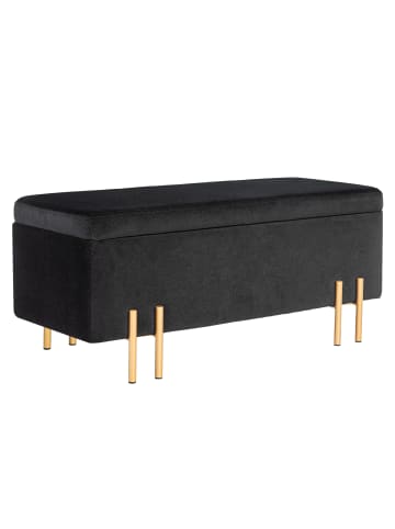 HOMCOM Sitzbank mit Stauraum in Schwarz 100L x 40B x 42H cm
