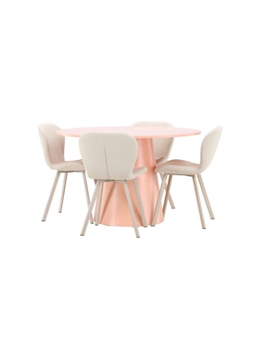 ebuy24 Essgruppe Lanzo Peach 120 x 120 cm