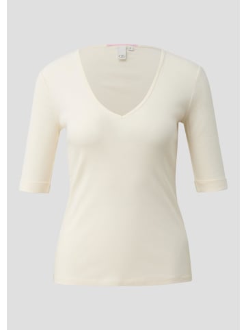 QS T-Shirt in 0300_creme