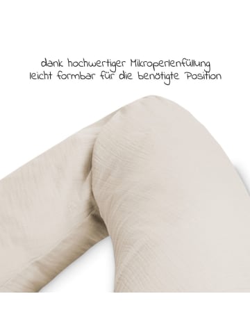 Julius Zöllner Stillkissen Mikroperlen-Füllung inkl. Bezug in beige