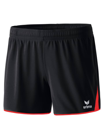 erima Damen Classic 5-C Shorts in schwarz/rot