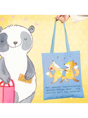 Mr. & Mrs. Panda einkaufsshopper Tanzen Trainerin mit Spruch in Sky Blue