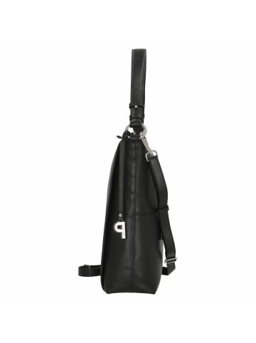 PICARD Bali - Schultertasche 35 cm (white lily) in schwarz