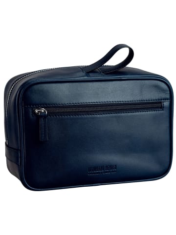 Leonhard Heyden Montreal Kulturbeutel Leder 25 cm navy
