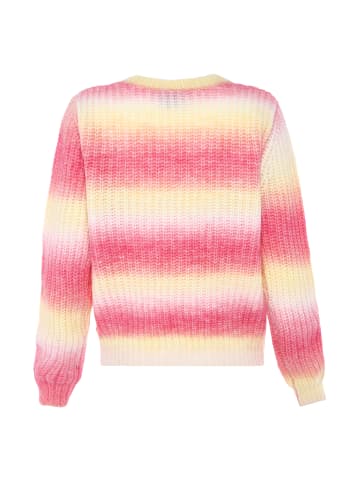 Albee Women Sweater in Rosa Gelb Mehrfarbig