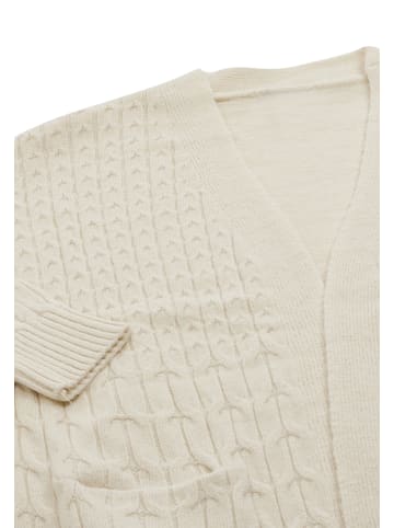 Tanuna Strickjacke in Wollweiss