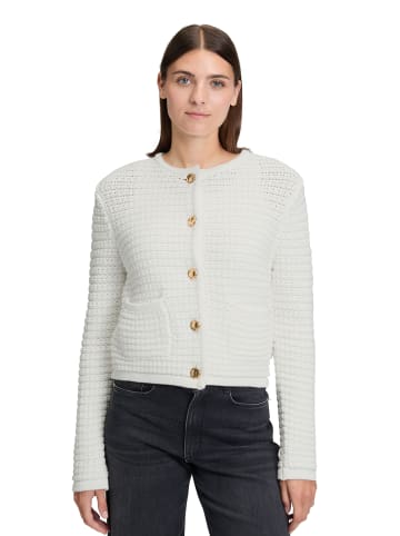 BETTY & CO Strick-Cardigan mit Knopfleiste in Rohweiß