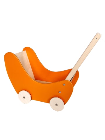 Hess Holzspielzeug  Puppenwagen orange