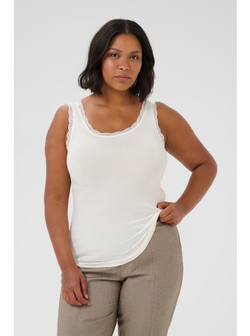 KAFFE curve Jerseytop KComia Tight fit in Chalk