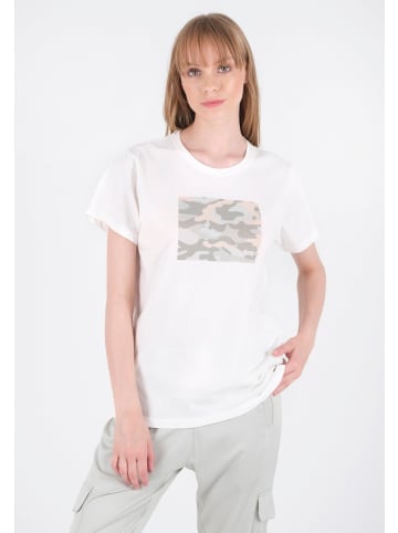 Organication T-Shirt "WOR15223" in Cremeweiß