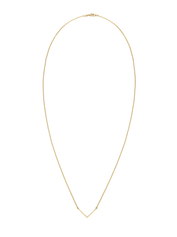 Elli Halskette 925 Sterling Silber Dreieck, Geo, V-Kette in Gold