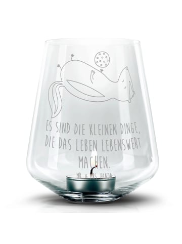 Mr. & Mrs. Panda Teelichthalter Stinktier Ball mit Spruch in Transparent